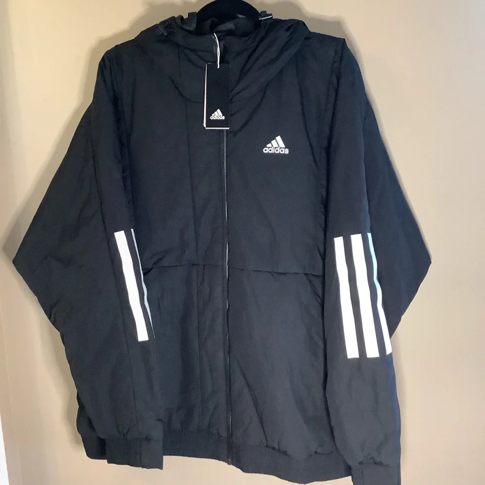 Adidas BACK TO‎ SPORT HOODED Jacket Size X-LARGE NWT